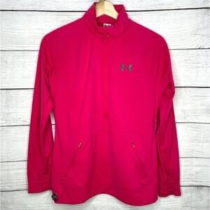Under Armour Hot Pink Half Zip Long Sleeve Active Jacket Top XS